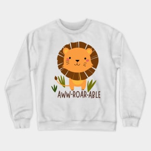 Lion Roar Design Crewneck Sweatshirt